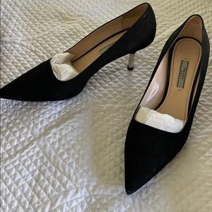 Prada Black Suede pumps